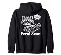 Umorismo Medico di Tecnologia a Raggi X di radiologia del Procione di scansione ferale Felpa con Cappuccio