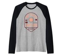 Umorismo menopausa Hot Flash Sopravvivenza Midlife Power Squad Maglia con Maniche Raglan