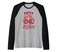 Umorismo menopausa Hot Flash Sopravvivenza Midlife Power Squad Maglia con Maniche Raglan