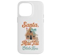 Umorismo natalizio hawaiano Santa Mai Tai Fun Aloha Xmas Custodia per iPhone 14 Pro Max