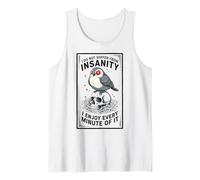 Umorismo Nero Follia Citazione Sarcastica Uccello Teschio Canotta