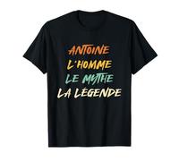 Umorismo Nome Antonio Uomo il Mito la Leggenda Maglietta