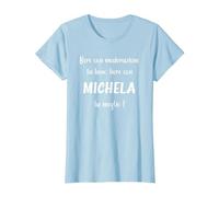 Umorismo Nome Michela Bere con Michela Maglietta, Donna, Celeste, L