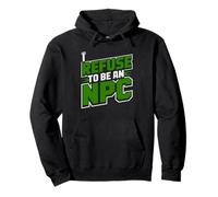 Umorismo NPC modalità Non Un Main Character Gen Z nella Vita Felpa con Cappuccio