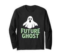 Umorismo paranormale Divertente Fantasma Futuro Maglia a Manica