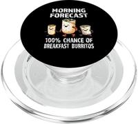 Umorismo per la colazione - Funny Mattina Previsioni Burrito colazione PopSockets PopGrip per MagSafe