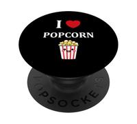 Umorismo Popcorn Zucchero Cibo i love popcorn PopSockets PopGrip Adesivo