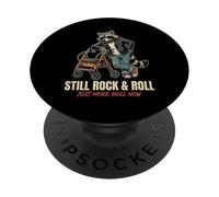 Umorismo rock and roll sarcastico Raccoon Walker PopSockets PopGrip Adesivo