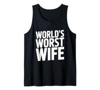 Umorismo Sarcastico Divertente della Moglie peggiore del Mondo Canotta