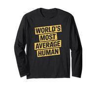 Umorismo sarcastico umano più medio del mondo sarcastico per adulti Maglia a Manica