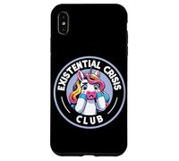 Umorismo unicorno del club di crisi esistenziale Custodia per iPhone XS Max