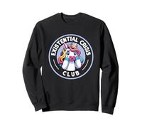 Umorismo unicorno del club di crisi esistenziale Felpa