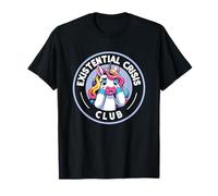 Umorismo unicorno del club di crisi esistenziale Maglietta