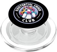Umorismo unicorno del club di crisi esistenziale PopSockets PopGrip per MagSafe