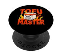 Umorismo vegano sul karate di Tofu Master Angry Ninja PopSockets PopGrip Adesivo