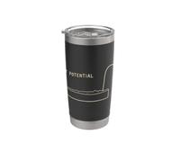 Umorismo vegetale Il mio potenziale burnout sarcastico Bicchiere termico in acciaio inox doppia parete