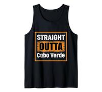 Umorismo Vintage retrò Straight Outta Cabo Verde Canotta