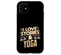 Umorismo yoga amante dei libri per lettori che amano le storie Custodia per iPhone 11