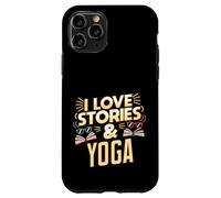 Umorismo yoga amante dei libri per lettori che amano le storie Custodia per iPhone 11 Pro