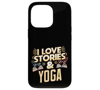 Umorismo yoga amante dei libri per lettori che amano le storie Custodia per iPhone 13 Pro
