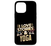 Umorismo yoga amante dei libri per lettori che amano le storie Custodia per iPhone 13 Pro Max