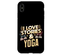 Umorismo yoga amante dei libri per lettori che amano le storie Custodia per iPhone XS Max