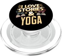 Umorismo yoga amante dei libri per lettori che amano le storie PopSockets PopGrip per MagSafe