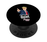 umoristico cartone animato presidente degli Stati Uniti con tranquillo Piggy Meme frase PopSockets PopGrip Adesivo