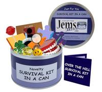 Umoristico over The Hill Birthday Survival kit in a can. Regalo divertente per il esimo compleanno. Qualsiasi età getting Old Joke Gift. Colore personalizzabile