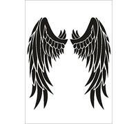 UMR-Design W-207 Angel Wings Tessile- / wallstencil Size A5