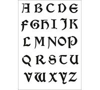 UMR-Design W-644 Font Celtic Tessile- / wallstencil Size A4