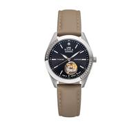 UMR RUHLA Orologio da polso da donna, automatico, cinturino in pelle, cassa in titanio, impermeabile fino a 5 bar