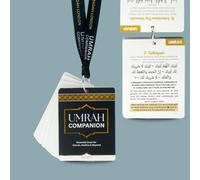 Umrah Dua Cards - autentico duas in arabo, con traduzione e traslitterazione inglese, libro Umrah con cordino guida libro per Makkah & Medina e altro ancora. Umrah regalo riutilizzabile Umrah Gift Dua