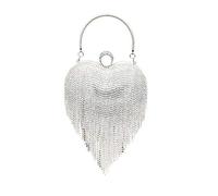 UMREN Borsa da donna a forma di cuore di lusso con strass