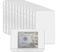 UMSICHT 12 tasche per raccoglitori A7 senza cerniera, buste economiche senza cerniera per il sistema di cassa, sacchetto per raccoglitore A7 per raccoglitore a 6 anelli, organizer per cartelle di