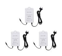 Umsoxhy 3X Gruppo di Continuità 12V-2A per WiFi, Router, Modem, Telecamera di Sicurezza Mini UPS Protezione di Backup per Batteria Spina UE