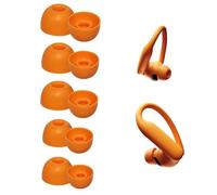 Umvowuxa Auricolari di ricambio con cuffie Beats Powerbeats Pro 2/Powerbeats Pro, in silicone antiscivolo, morbidi e confortevoli, impermeabili e resistenti al sudore (5 paia/arancione elettrico)