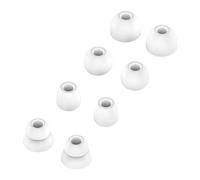 umvowuxa Auricolari di ricambio con cuffie Beats Powerbeats Pro/Powerbeats Pro 2, in silicone antiscivolo, morbidi e confortevoli, impermeabili e resistenti al sudore (4 paia/bianco)