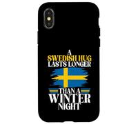 Un abbraccio svedese dura più a lungo di una Winter Night Svezia Custodia per iPhone X/XS