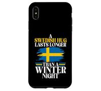 Un abbraccio svedese dura più a lungo di una Winter Night Svezia Custodia per iPhone XS Max