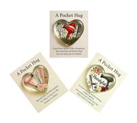 Un abbraccio tascabile per parrucchieri, mini gettone a forma di cuore con strumenti da parrucchiere e biglietti d'auguri, regalo di Natale per parrucchieri, per donne e uomini, studenti (#Mix)