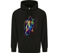 Un Acquarello Cavallo Bambini Felpa con Cappuccio per Ragazzi