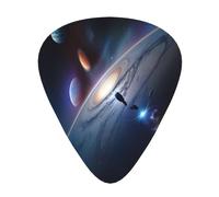 Un affascinante set di 12 plettri per chitarra, tra cui 3 spessori di plettri per chitarre acustiche, ukulele e molto altro ancora.