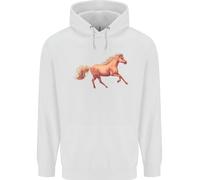 Un Al Galoppo Cavallo Equestre Uomo Felpa