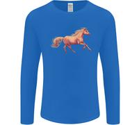 Un Al Galoppo Cavallo Equestre Uomo Maniche