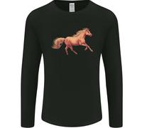 Un Al Galoppo Cavallo Equestre Uomo Maniche