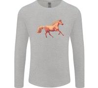 Un Al Galoppo Cavallo Equestre Uomo Maniche