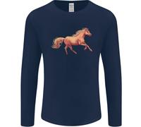 Un Al Galoppo Cavallo Equestre Uomo Maniche