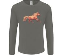 Un Al Galoppo Cavallo Equestre Uomo Maniche