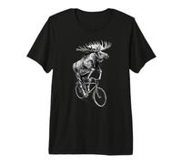 Un Alce in Bicicletta Maglietta Premium